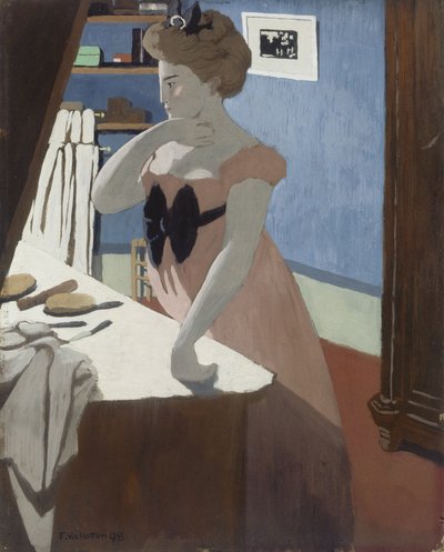 Misia at Her Dressing Table by Felix Edouard Vallotton